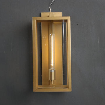 Backman Outdoor Square Lantern Wall Sconce 18"