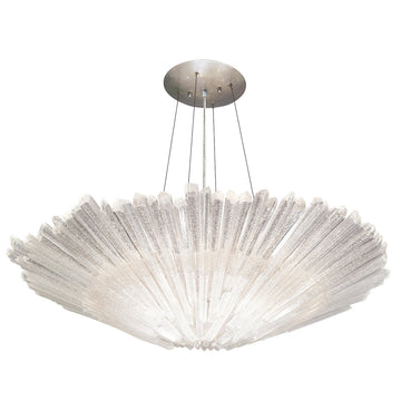 Diamantina 32" Round Chandelier, 8-Light Crystal Chandelier, Elegant Luxury Lighting