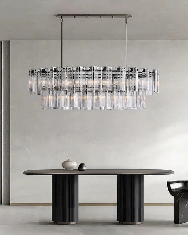 Delsie Oval Chandelier 51''63''72''-Fanci Lamps