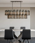 Delsie Oval Chandelier 51''63''72''-Fanci Lamps