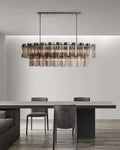 Delsie Oval Chandelier 51''63''72''-Fanci Lamps