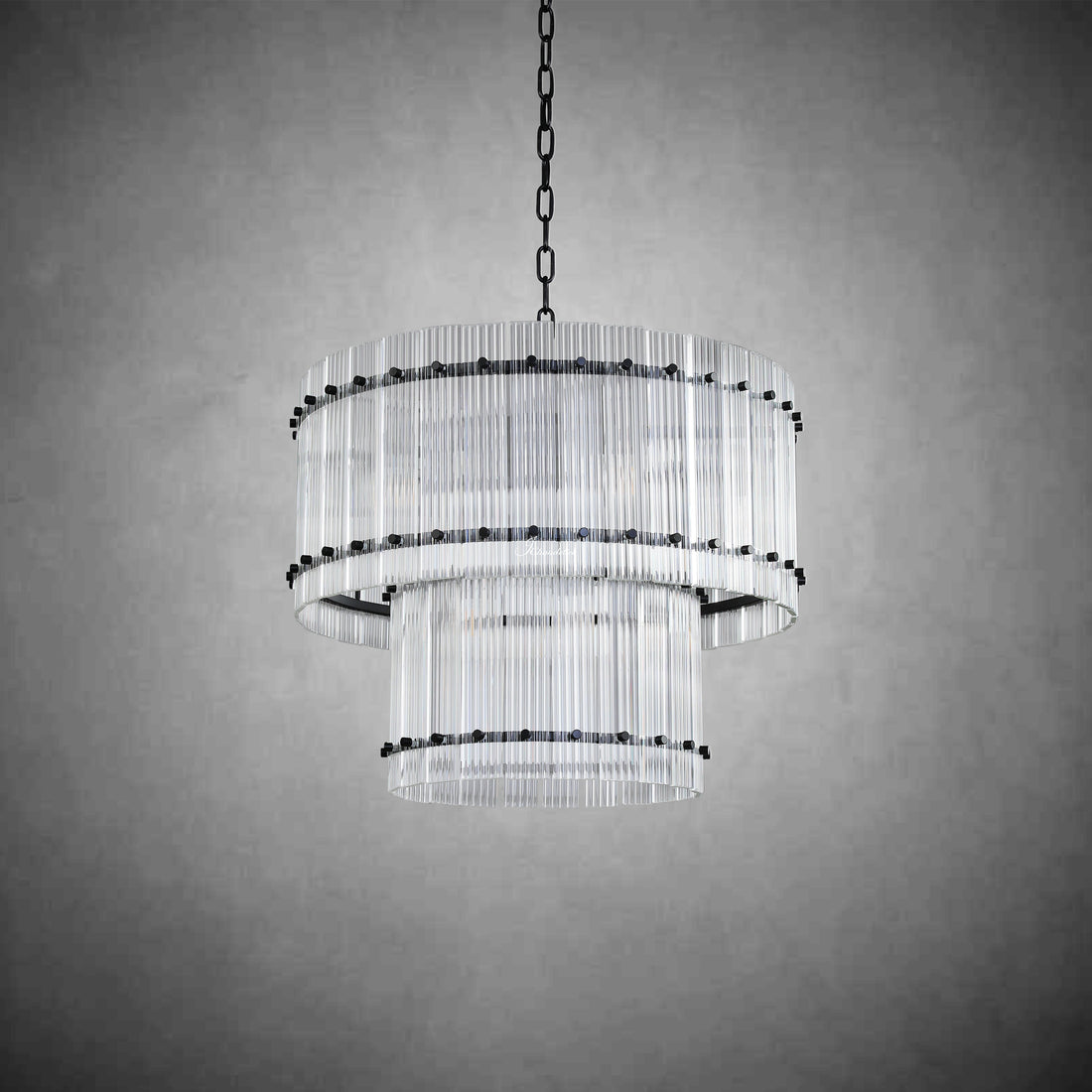 Sun Marco 2-Tier Round Chandelier 37"