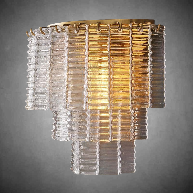 Siren Clear Glass Wall Sconce