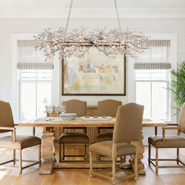 Fiore Linear Chandelier 43''51''68''-Fanci Lamps