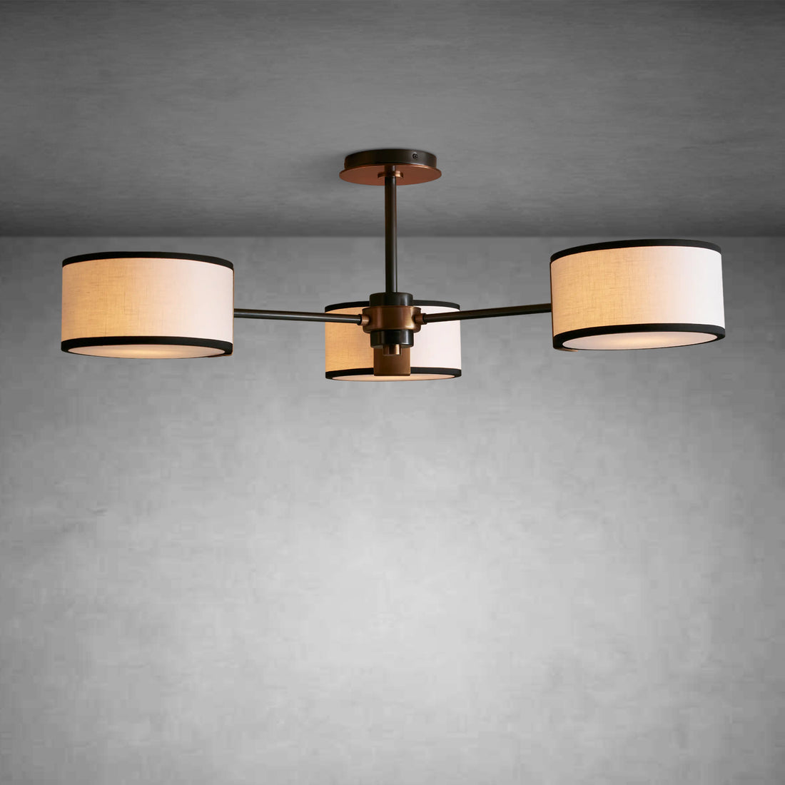 Daphne Fabric Flush Mount-Fanci Lamps