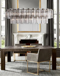 Delsie Oval Chandelier 51''63''72''-Fanci Lamps