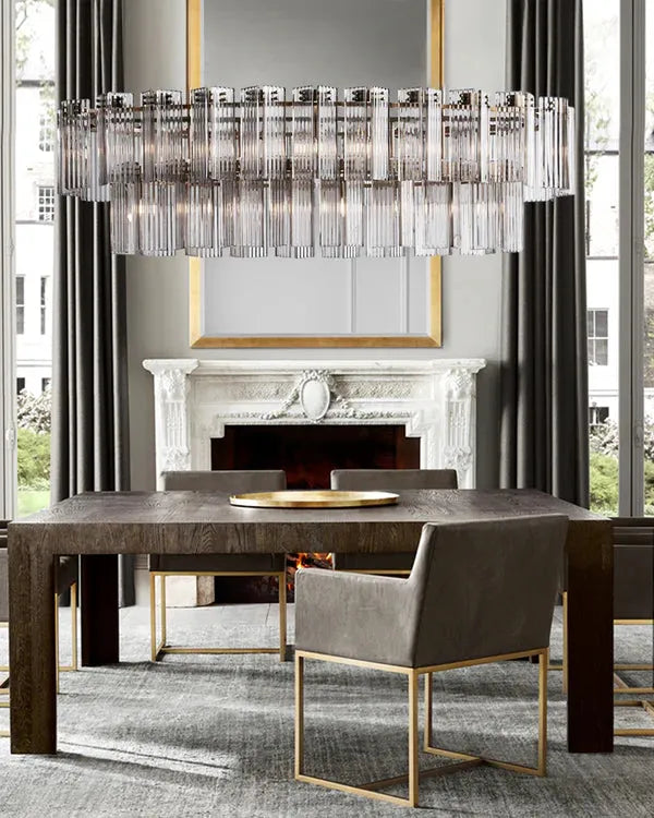 Delsie Oval Chandelier 51''63''72''-Fanci Lamps
