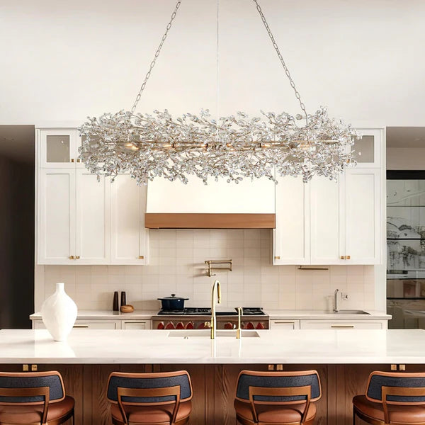 Fiore Oval Chandelier 62''74''-Fanci Lamps