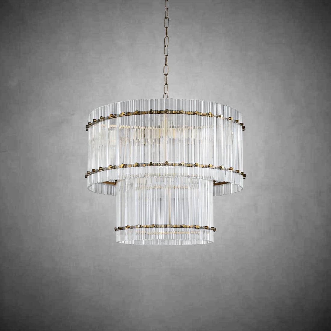 Sun Marco 2-Tier Round Chandelier 22"
