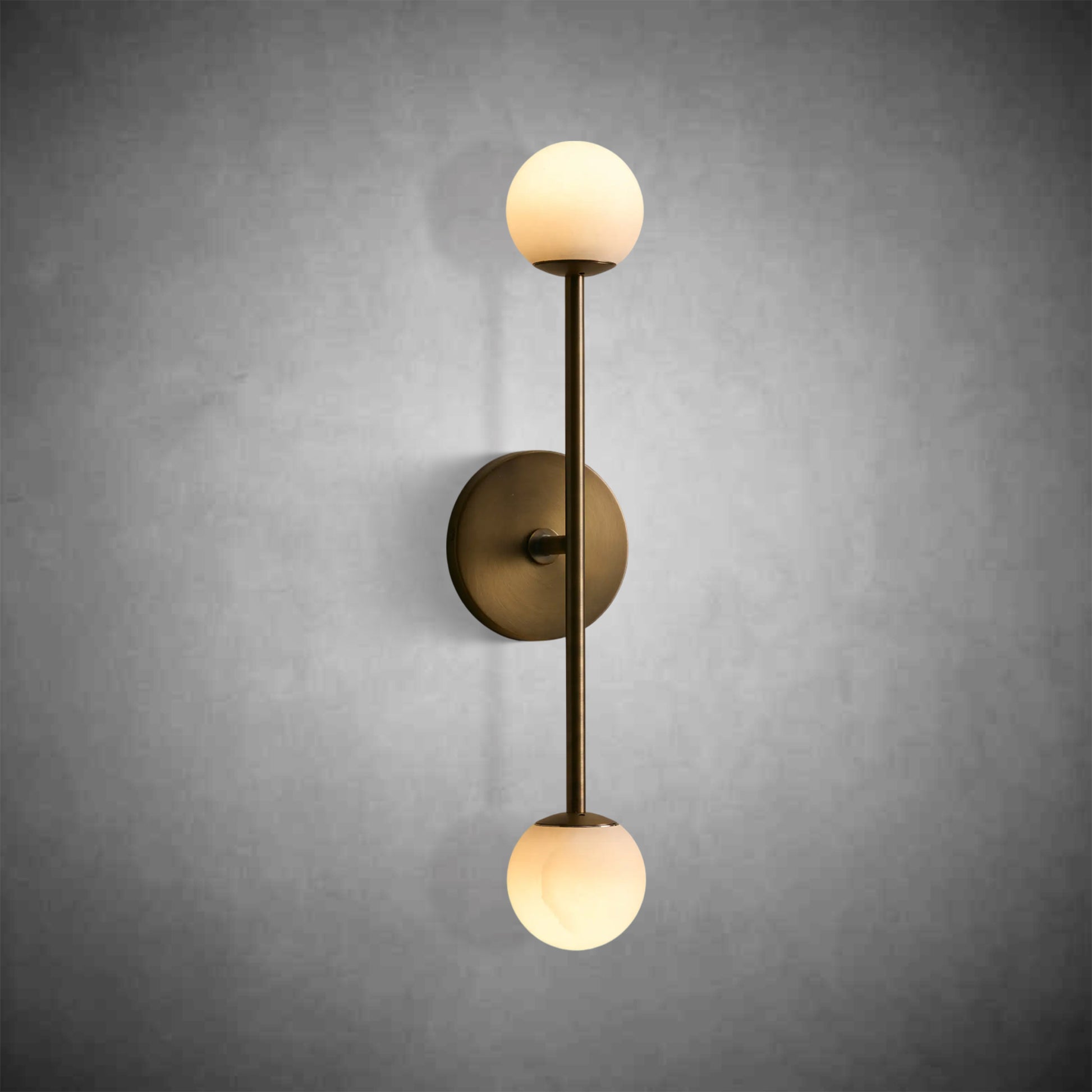 Girouette Alabaster Double Wall Sconce-Fanci Lamps