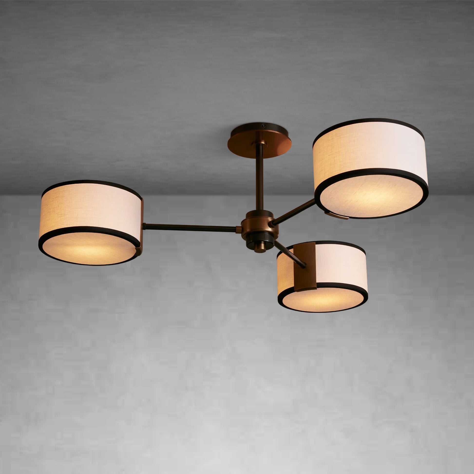 Daphne Fabric Flush Mount-Fanci Lamps