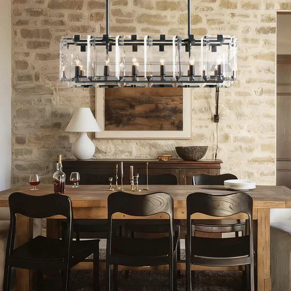 Amaya Rectangular Chandelier 12/16 Light-Fanci Lamps
