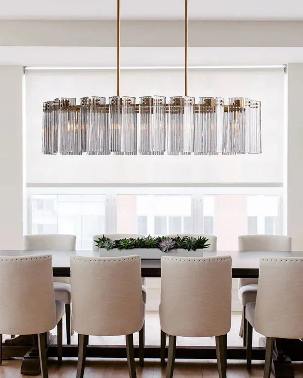 Delsie Oval Chandelier 51''63''72''-Fanci Lamps