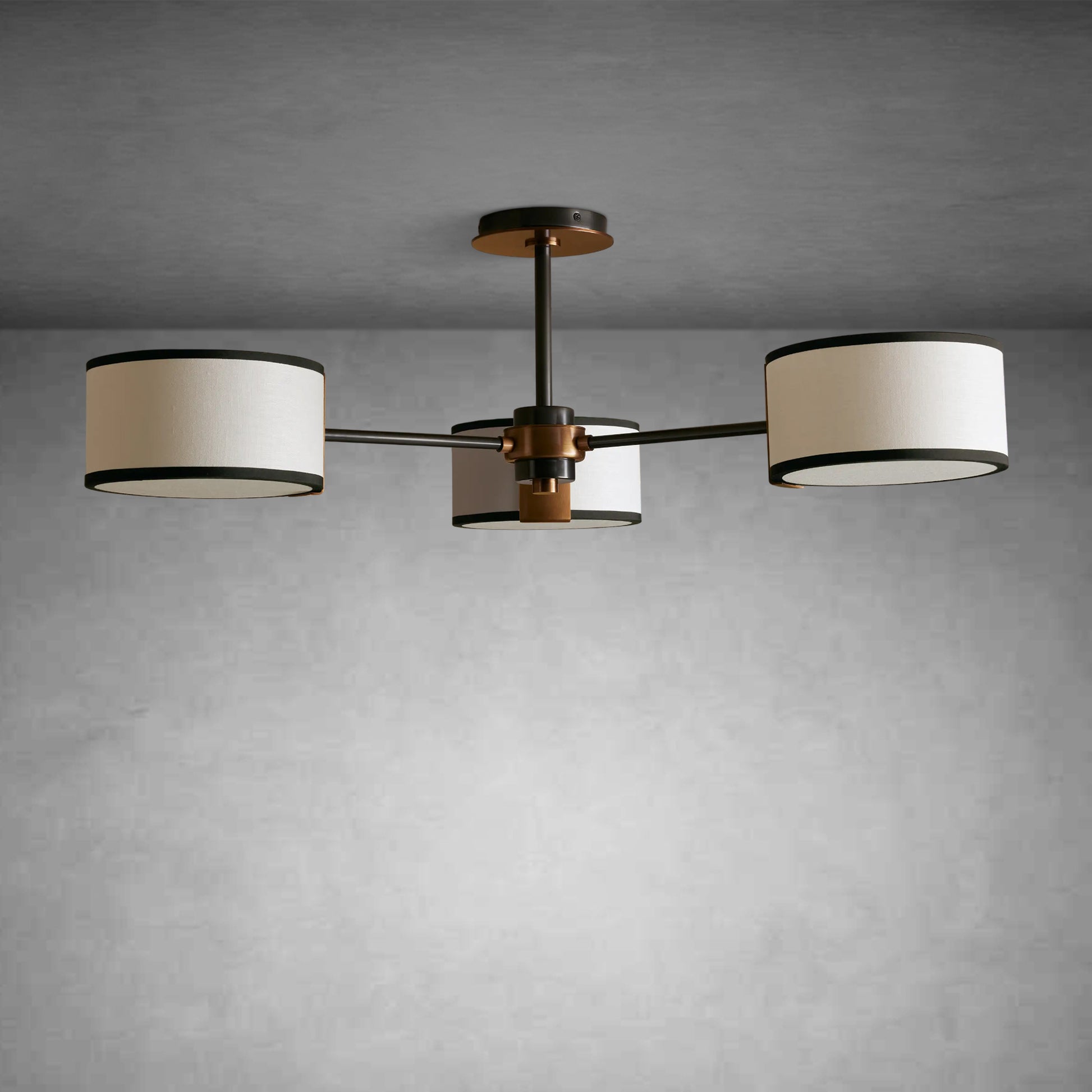 Daphne Fabric Flush Mount-Fanci Lamps