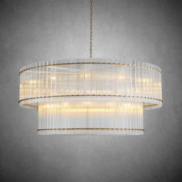 Sun Marco 2-Tier Round Chandelier 60"
