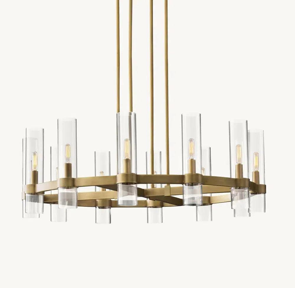 Raveller Round Glass Chandelier 36"