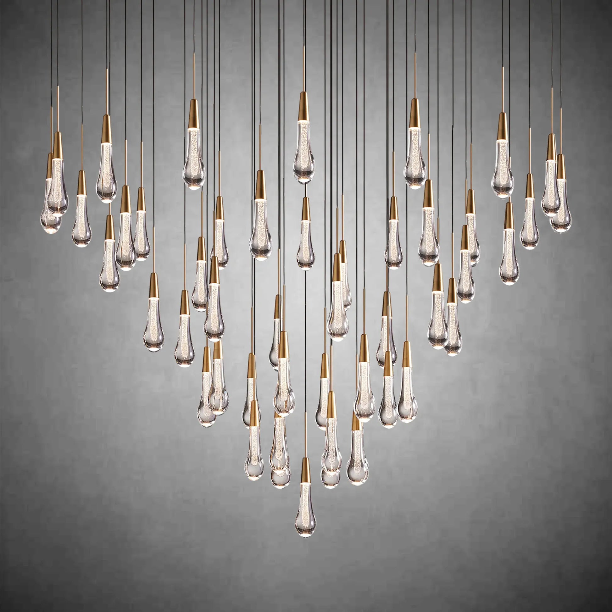 Soltaire Round Chandelier 58"W-Fanci Lamps