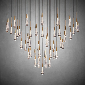 Soltaire Round Chandelier 58"W-Fanci Lamps