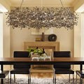 Fiore Oval Chandelier 62''74''-Fanci Lamps