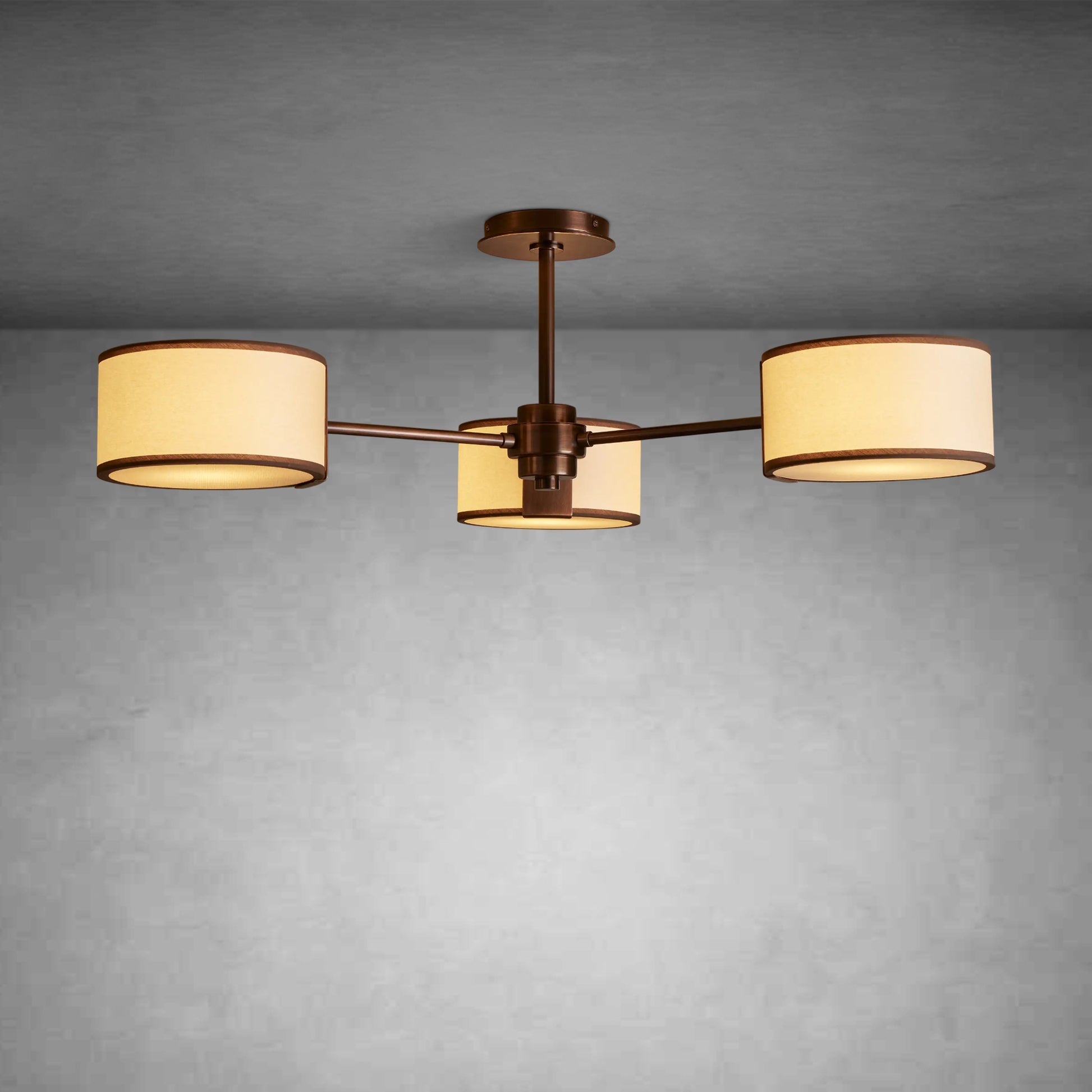 Daphne Fabric Flush Mount-Fanci Lamps
