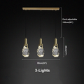Hosea Modern Crystal Pendant Light - Ineffable Lighting