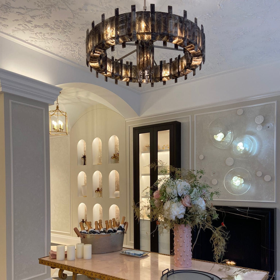 Saturn chandelier