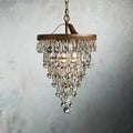 Anabella Round Chandelier 17''23''H-Fanci Lamps