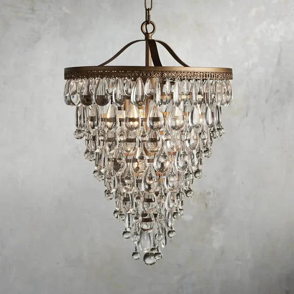 Anabella Round Chandelier 17''23''H-Fanci Lamps