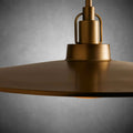 Argent Brass Finish Iron Pendant Light with Opal Glass Dome-Fanci Lamps