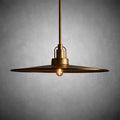 Argent Brass Finish Iron Pendant Light with Opal Glass Dome-Fanci Lamps