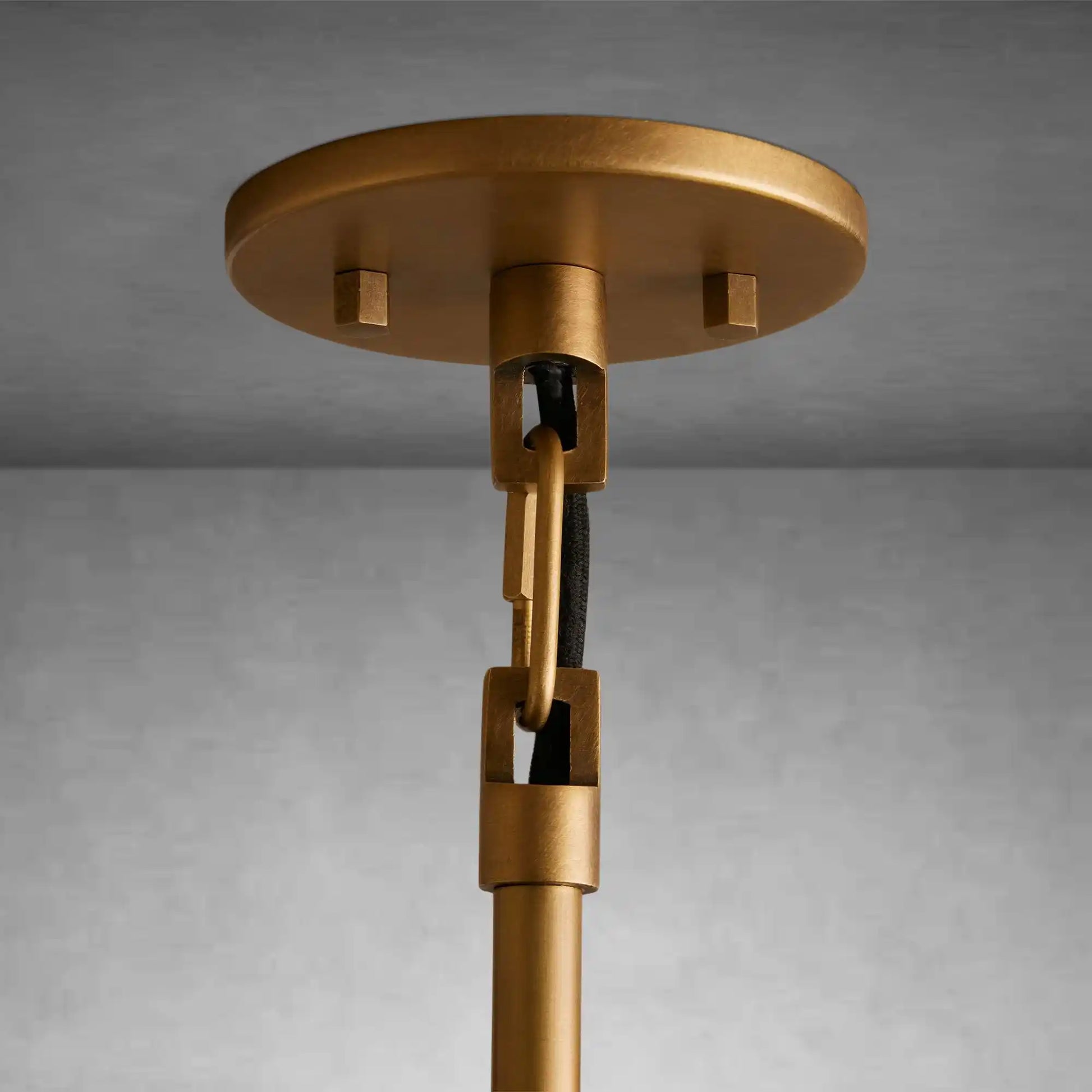 Argent Brass Finish Iron Pendant Light with Opal Glass Dome-Fanci Lamps