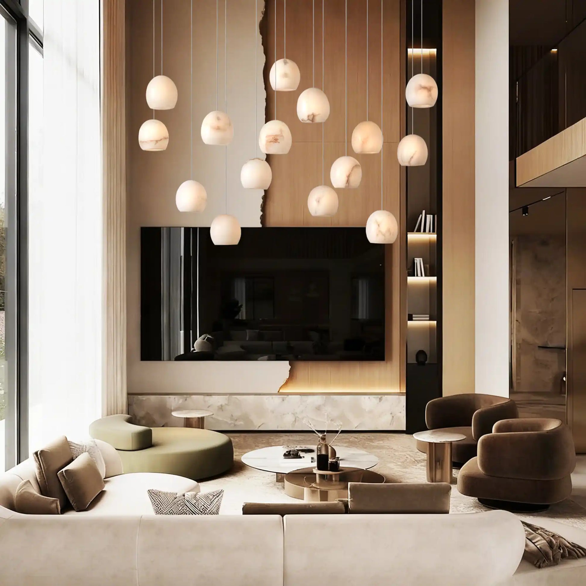 Arica Rectangular Chandelier 15/30 Light-Fanci Lamps