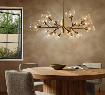 Birchmont Hand-Blown Glass Chandelier 48"