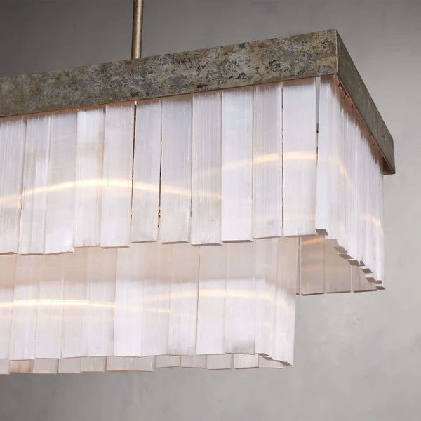 Cameron Rectangular Chandelier 49''59''-Fanci Lamps