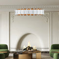 Darla Hand-Sculpted Leaves Chandelier 39''-Fanci Lamps