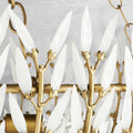 Elegant Morrigan Round Brass-Chained White Glass Chandelier 34 Inch-Fanci Lamps