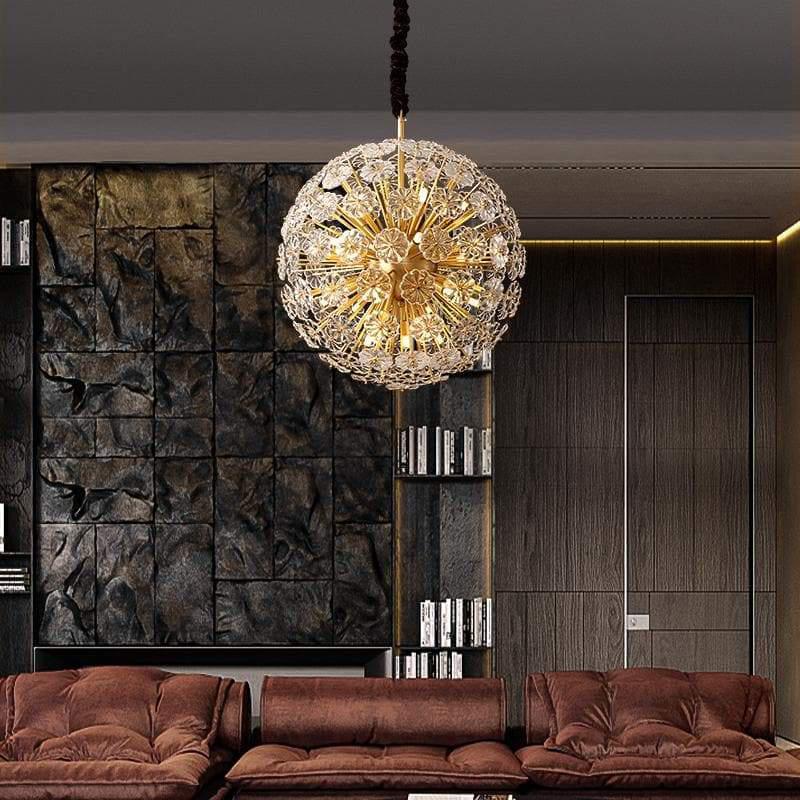 Classic Brass Dandelion Chandelier-Fanci Lamps