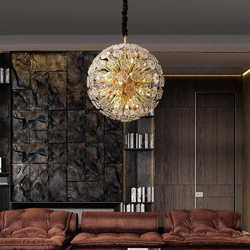Classic Brass Dandelion Chandelier-Fanci Lamps