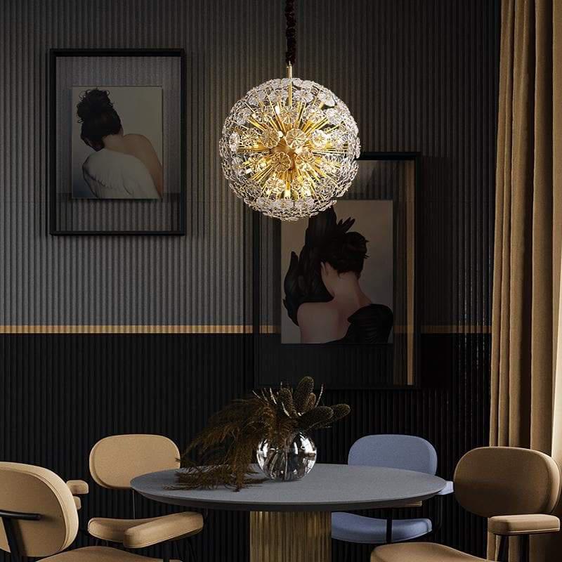 Classic Brass Dandelion Chandelier-Fanci Lamps