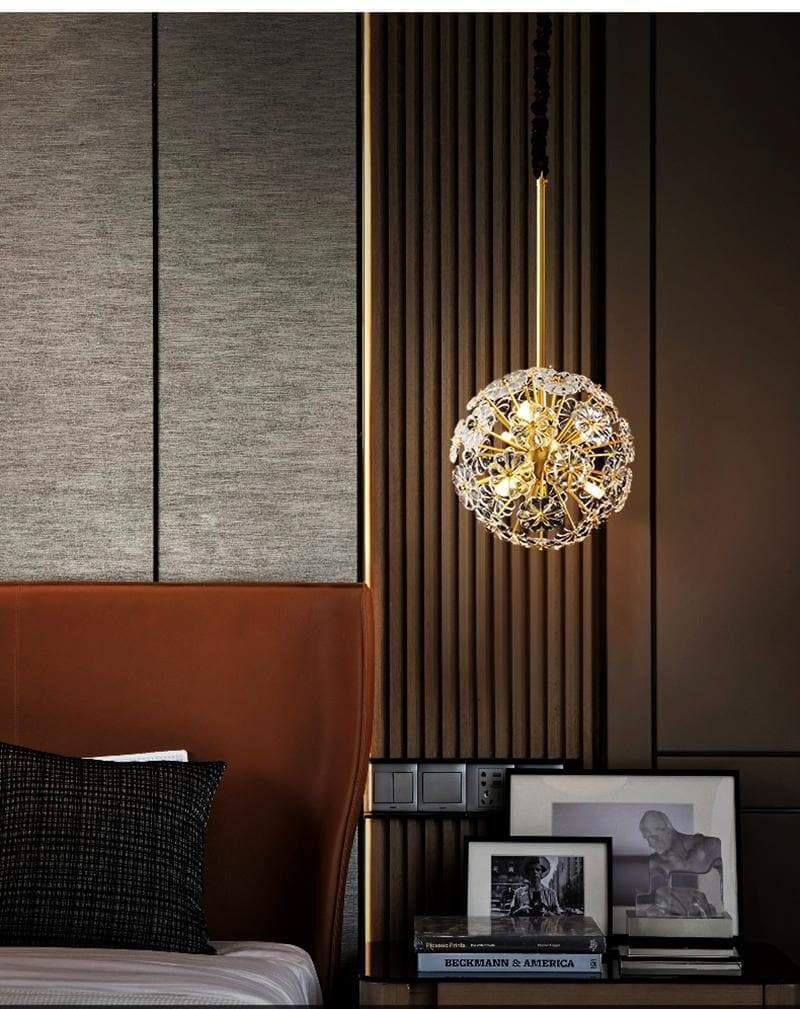 Classic Brass Dandelion Chandelier-Fanci Lamps