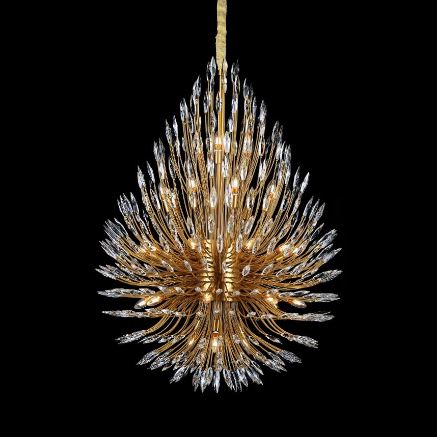 Lily Starburst Crystal Sputnik Chandelier-Fanci Lamps