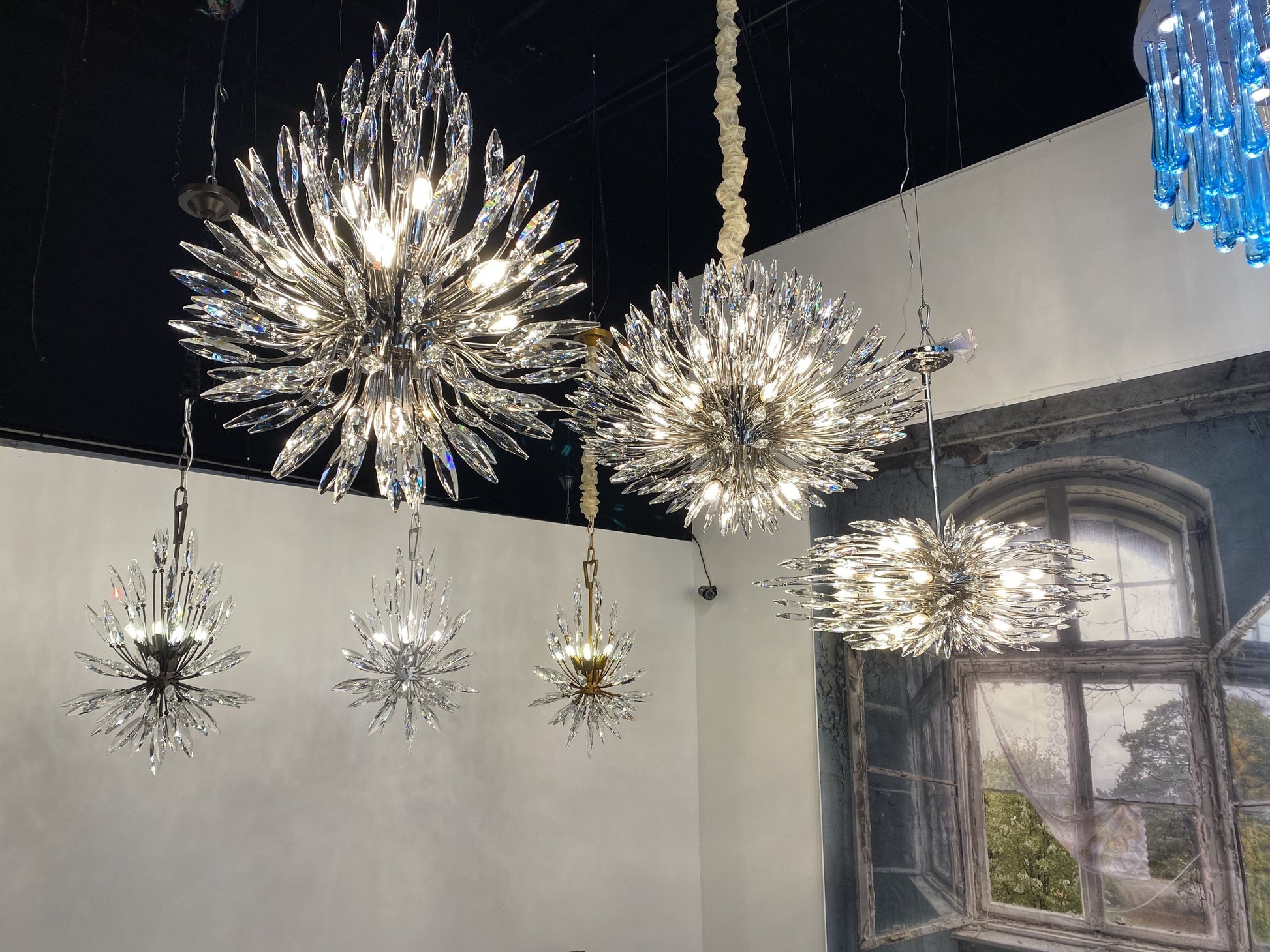 Lily Starburst Crystal Sputnik Chandelier-Fanci Lamps