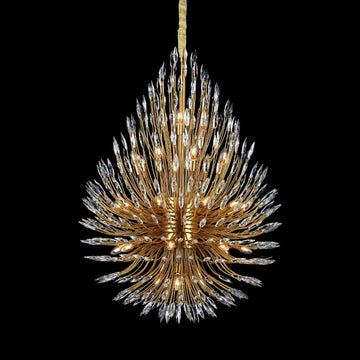 Lily Starburst Crystal Sputnik Chandelier 43"W-Fanci Lamps