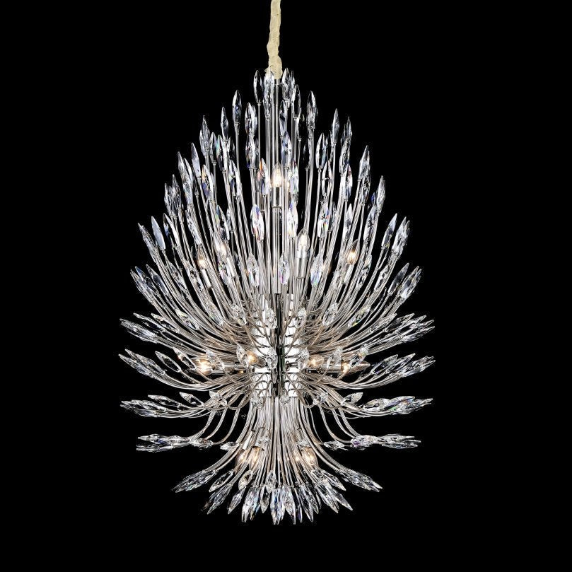 Lily Starburst Crystal Sputnik Chandelier 43"W-Fanci Lamps