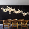 Modern Creative Ginkgo Linear Chandelier - Ineffable Lighting
