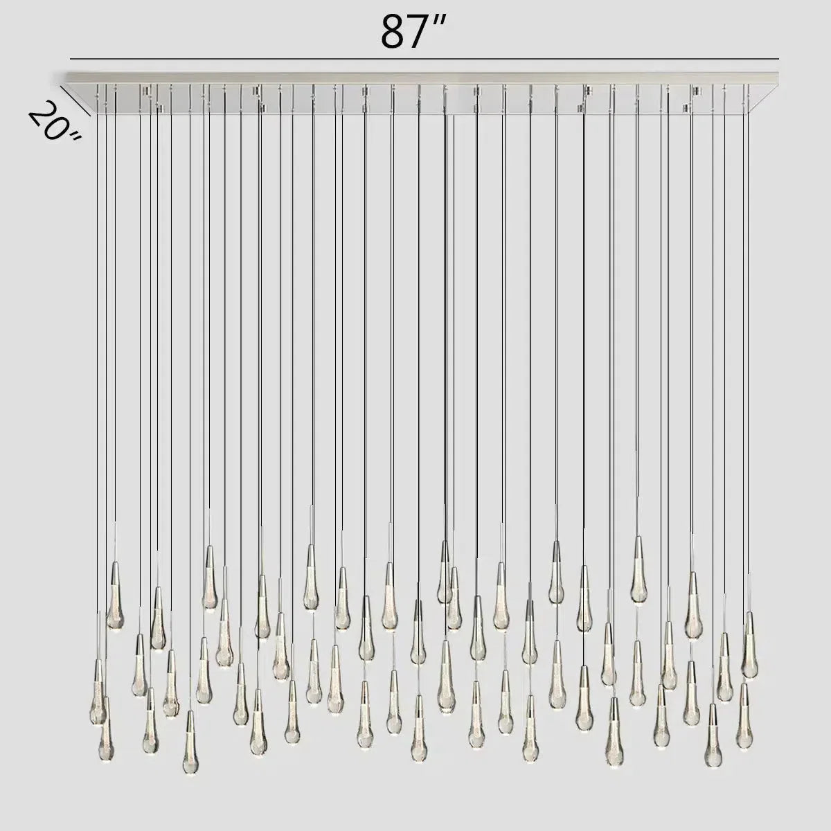 Soltaire Linear Chandelier 37"50"70"87"120"-Fanci Lamps