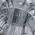 Chrome Extra Large Crystal Chandelier for Foyer Staircase Living Room Entrance Ceiling Light Fixture In Silver Customer review