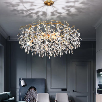 Round Modern Branch Chandeliers