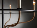 Losalind Rattan Chandelier in Black-Fanci Lamps