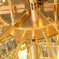 Luxury Hotel Hallway Ceiling Lighting Fixture Tiered Round Crystal Chandelier D47.2